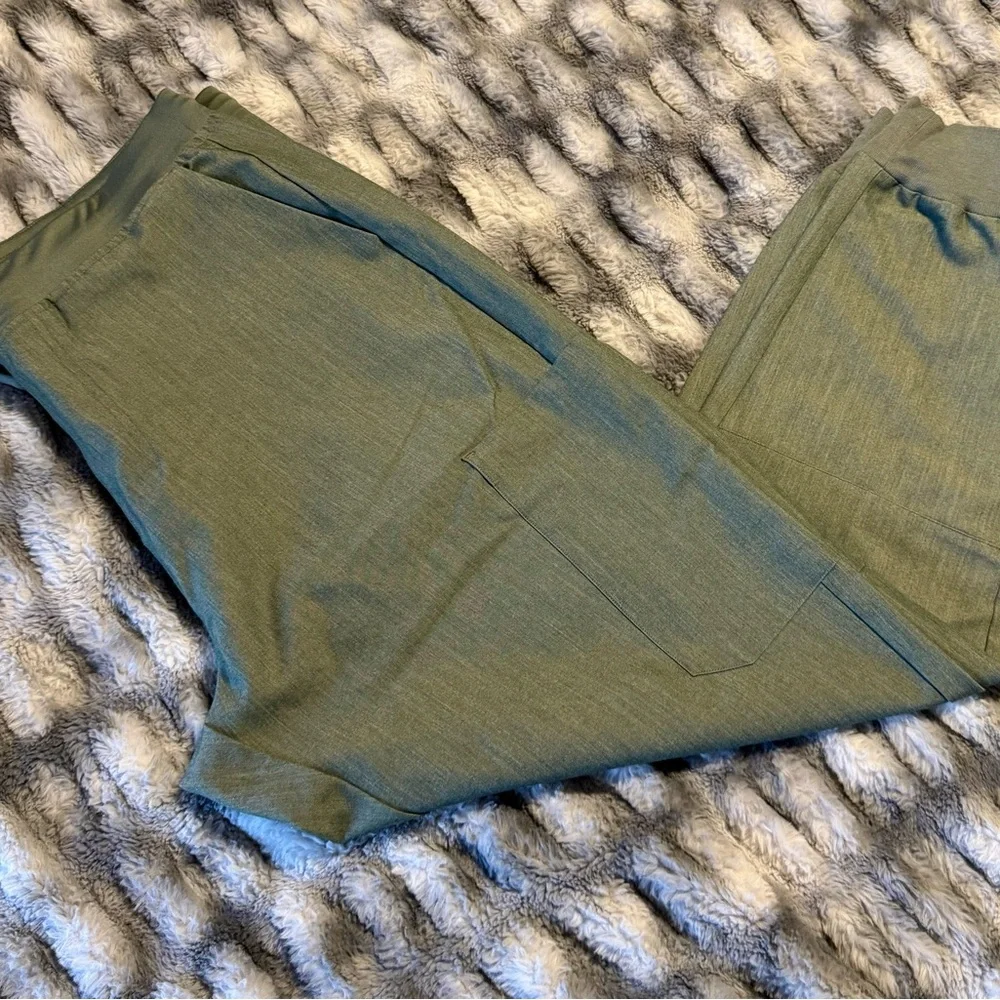 Mandala Green Jogger Scrub Pants Size XL - Picture 4 of 6